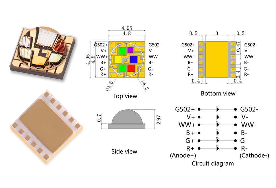 六合一灯珠规格图