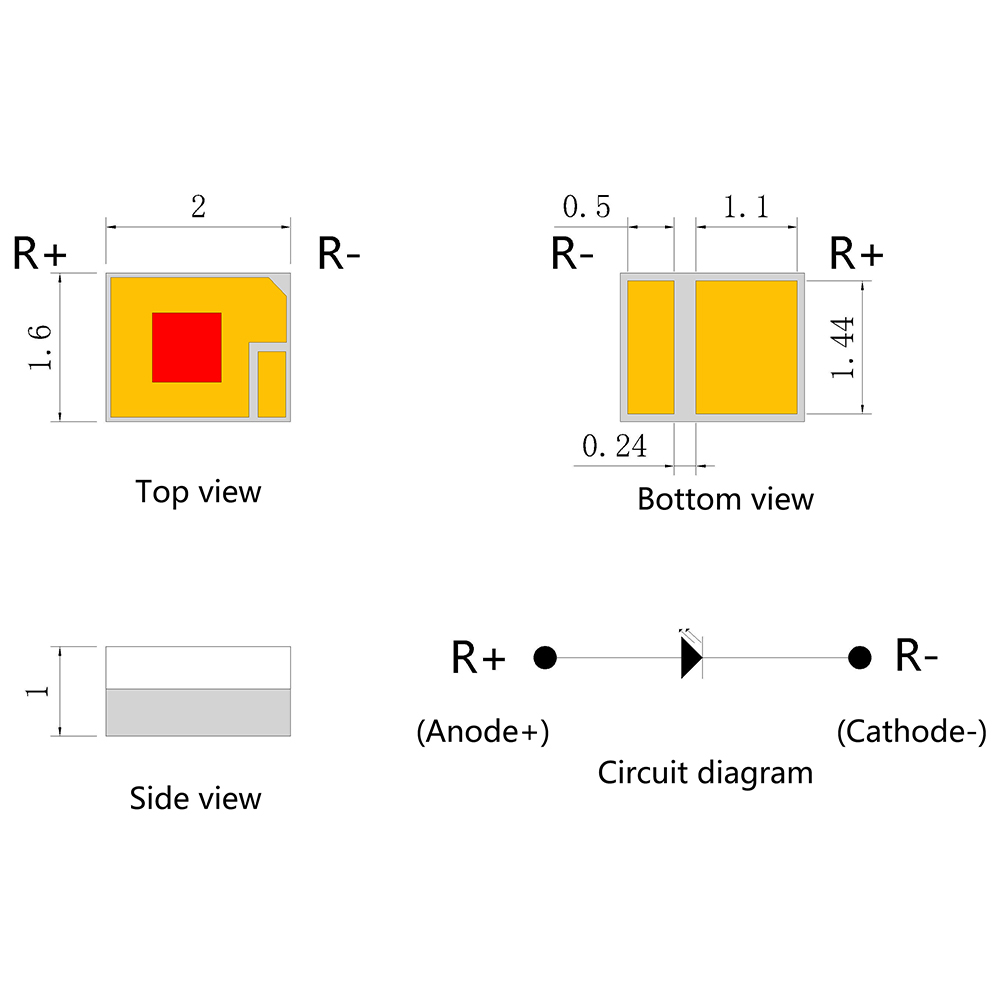 陶瓷2016单色660nm高功率超高亮度医疗美容led LED光源