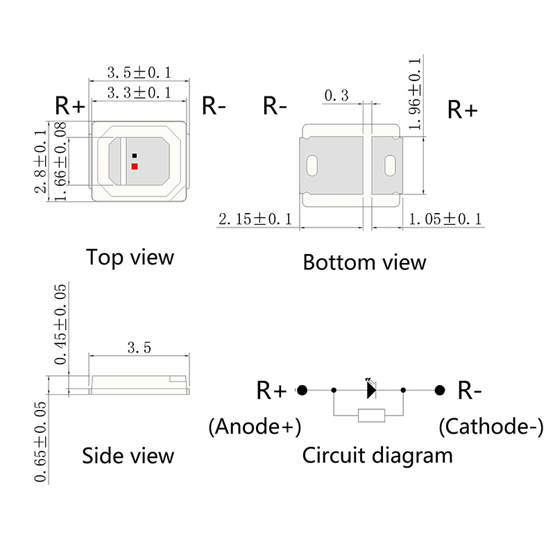2835多个乐队VCSEL发帽，治疗设备补丁医疗美容LED珠
