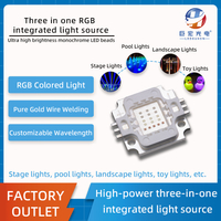 定制的17W高功率RGB舞台灯光，水族馆灯三个高亮度全彩色集成源