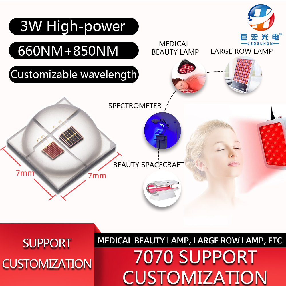 陶瓷7070双色高功率医疗美容专用红外LED光源