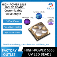 高功率陶瓷6565 UV 30度/60度365-410nm紫外固化光源